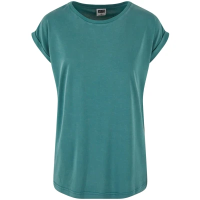 Abbildung von Urban Classics Extended Shoulder Tshirt basic, Damen, Größe: Large, Paleleaf