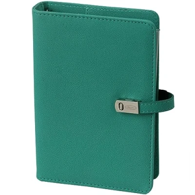Abbildung von Organizer Agenda Nachfüllbares Ringbuch Loseblatt Binder 6 Löcher Notizbuch Ringbinder Planer Tagebuch Terminplaner Woche Auf Zwei Seiten Nachfüllkalender 2024 2025 2026, A6 Personal, Mintgrün