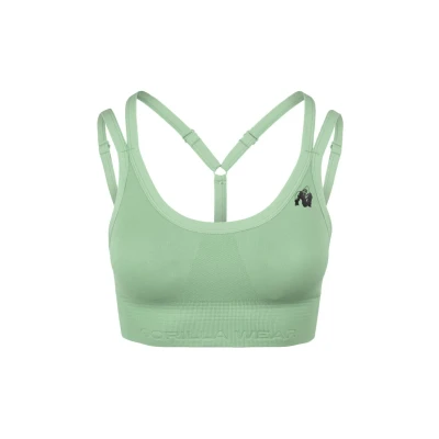 Abbildung von Gorilla Wear Whitney Seamless Sportbh mit starker Stützkraft, Damen, Größe: L/XL, Green