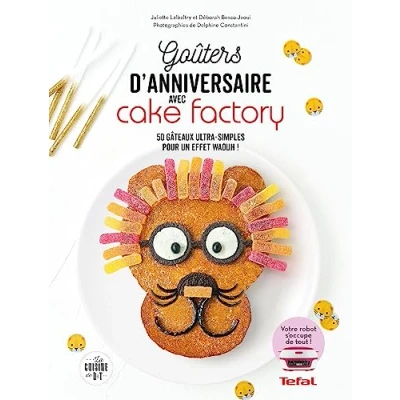 Abbildung von Goûters d&#039;anniversaires avec Cake Factory: 50 gâteaux ultra simples pour un effet waouh !