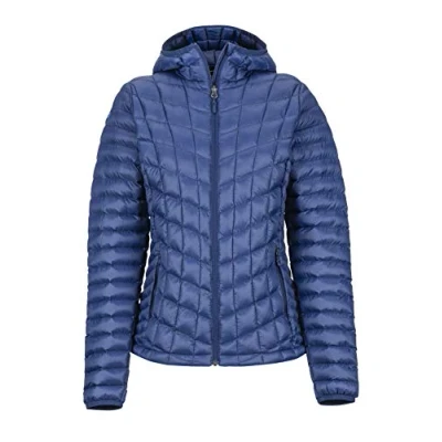 Abbildung von Marmot Damen Ultra leichte Isolierte Winterjacke, Warme Outdoorjacke, Wasserabweisend, Winddicht Wm&#039;s Featherless Hoody, Arctic Navy, S, 79090