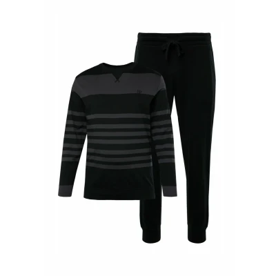 Abbildung von JP1880 SET Pyjama, Herren, Größe: 8XL, Black