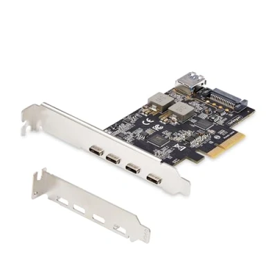Abbildung von StarTech.com 5 Port USB C PCIe Karte, 3.2 10 Gbit C, PCI Express Erweiterungskarte, 4X 1x A Intern