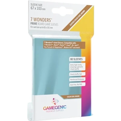 Abbildung von GameGenic PRIME 7 Wonders Sleeves 67x103 mm