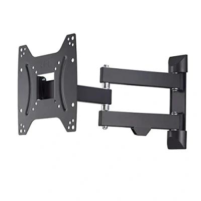 Abbildung von Hama TV Wandhalterung schwenkbar, neigbar, ausziehbar (TV 19 48 Zoll, VESA 75x75 bis 200x200, 20kg, 3 Gelenke, mit fischer Dübeln &amp; Montageanleitung) schwarz