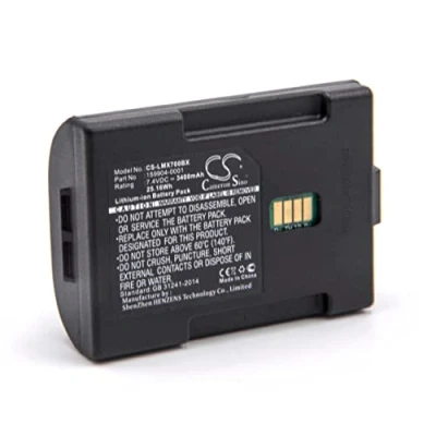 Abbildung von vhbw Akku kompatibel mit Honeywell Txe Tecton MX7 Barcodescanner POS (3400 mAh, 7,4 V, Li Ion)