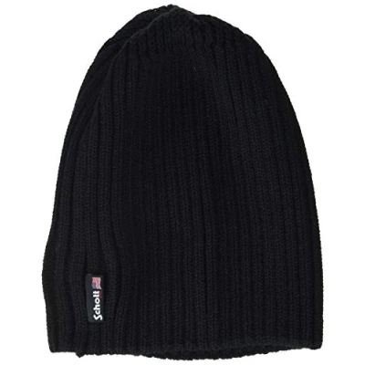 Abbildung von Schott NYC Herren Hat21 Beanie Mütze, Schwarz, Taille Unique