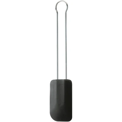 Abbildung von Rosle Teigschaber Edelstahl / Silikon Schwarz 26 cm Breit
