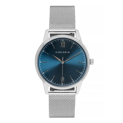 Abbildung von Carlheim NILS Uhr, Herren, Größe: One Size, Silver/blue