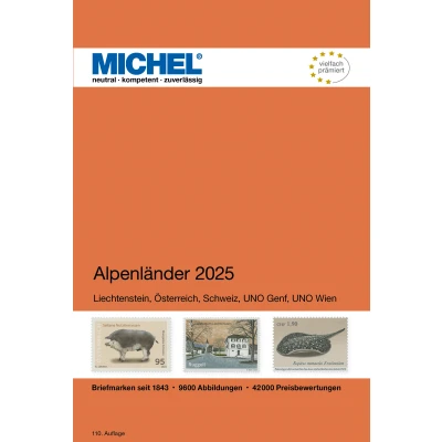 Abbildung von Alpenländer 2025: Liechtenstein, Österreich, Schweiz, UNO Genf, Wien