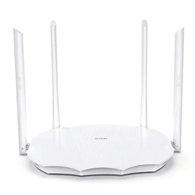 Abbildung von Tenda RX9 Wi Fi 6 WLAN Router (AX3000 Dualband 5GHz: 2402Mbps+2,4 GHz: 574Mbps), Gigabit LAN/WAN Port, 4x6dBi High Gain Antennen, MU MIMO+OFDMA, WPS, AP Modus, App Steuerung, IPv6, Schwarz