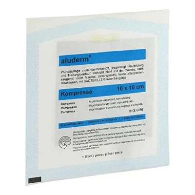 Abbildung von Aluderm Kompressen 10x10 cm 1 St