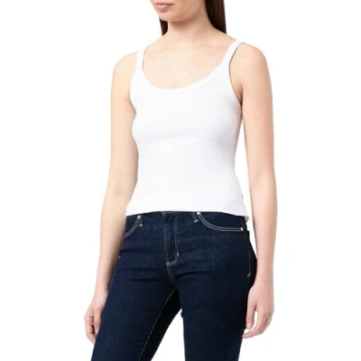 Abbildung von QS Struktur Top, Damen, Größe: Large, Weiß