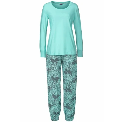 Abbildung von Buffalo Nachtwäsche Set, Damen, Größe: 32/34, Mint gemustert