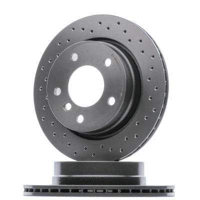 Abbildung von BREMBO 09.7727.1X Bremsscheibe 276 19 5 gelocht/innenbel. beschichtet hochgekohlt mit Schrauben BMW: 3 Compact, Limousine, Coupe