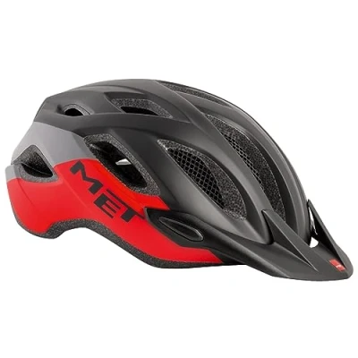 Abbildung von MET Crossover Fahrradhelm, Black Red, XL