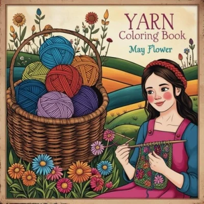 Abbildung von Yarn: 40 Fun Coloring Designs for Knitting and Crochet Enthusiasts (Bold Easy Collection)