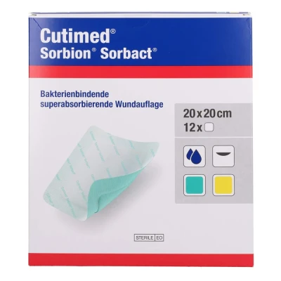 Abbildung von Cutimed Sorbion Sorbact Wundauflage 20x20 cm
