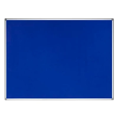 Abbildung von Bi Office Earth Umweltfreundliche Pinnwand, Blaue Filzoberfläche mit Aluminiumrahmen 90 x 60 cm
