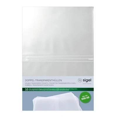 Abbildung von SIGEL SM181 Doppel Transparenthüllen für A5, 10 Stück
