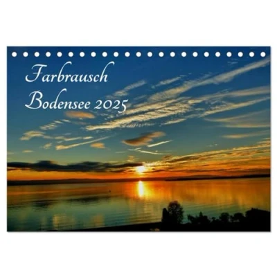 Abbildung von Farbrausch Bodensee (Tischkalender 2025 DIN A5 quer), CALVENDO Monatskalender