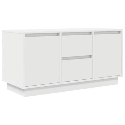 Abbildung von vidaXL TV Schrank mit LED Leuchten Weiß 100x41x50 cm