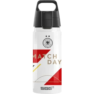 Abbildung von SIGG Alu Trinkflasche Kinder WMB ONE DFB Frauen Fussball Kohlensäuregeeignet Auslaufsicher Federleicht BPA frei ClimatePartner Zertifiziert Sport &amp; Schule Rosa 0,6L