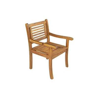 Abbildung von SAM Gartensessel Cordoba, Akazienholz massiv &amp; geölt, Holzsessel für Balkon, Terrasse, Wintergarten oder Garten, robuster Gartenstuhl, pflegeleichtes Unikat