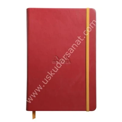 Abbildung von Rhodia 118753C Rhodiarama Book (DIN A5, 14,8 x 21 cm Notizbuch mit Gummizug, liniert, 96 Blatt) 1 Stück himbeerrosa