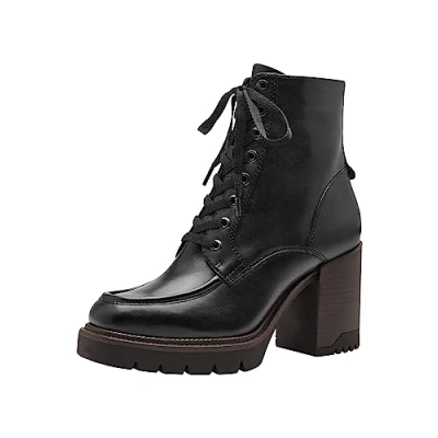 Abbildung von Tamaris Plateaustiefelette, Damen, Größe: 40, Black leather Schuhe