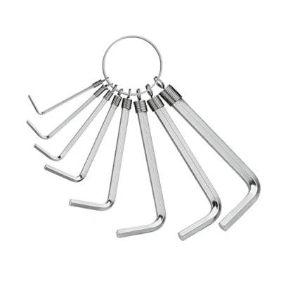 Abbildung von MATADOR Innensechskant Satz Winkelschraubendreher 1,5 mm 6 Sechskantschlüssel Set 8 teilig Kurze Form am Ring Werkzeug Nr. 04409080