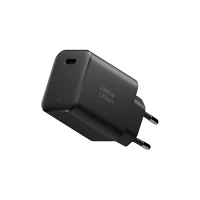Abbildung von Native Union Schnellladegerät GaN PD 45W Ultrakompakt mit Power Delivery über USB C Hergestellt aus recycelten Materialien Für MacBook Air, iPad, iPhone, Pixel und andere Geräte (Schwarz)