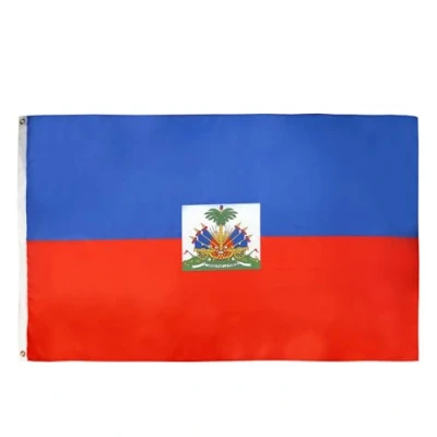 Abbildung von AZ FLAG Flagge Haiti 90x60 cm Haitianische Fahne 100% Polyester mit Messing Ösen 50g