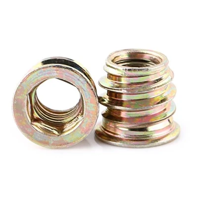 Abbildung von gewindehülse m8 + 20pcs Carbon Steel Innensechskantmuttern mit Gewinde für Holzmöbel(M8 * 13mm)