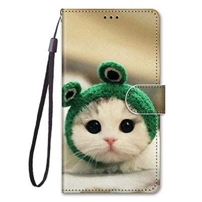 Abbildung von Nodigo EU Kompatibel für Samsung Galaxy A55 5G Leder Hülle Magnetisch Kickstand mit Kartenfach Tier Muster Motiv Lustig Design Hüllen Handyhülle Tasche Case A