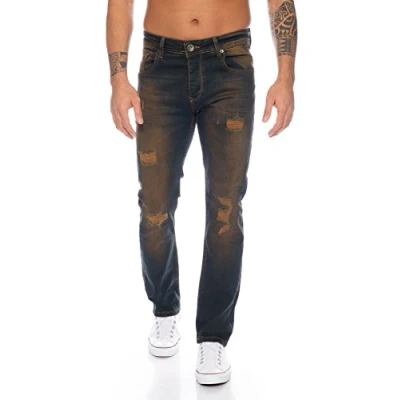 Abbildung von Rock Creek Herren Jeans Dirty Wash RC 329 [W33 L34]