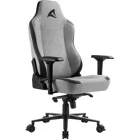 Abbildung von Sharkoon Skiller SGS40 Gaming Stuhl, Schwarz/Grau, mit atmungsaktiven Stoff Überzug, Legierter Stahl,Kunstleder, breit