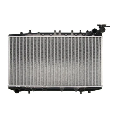 Abbildung von THERMOTEC D71007TT Kühler, Motorkühlung Kunststoff, Aluminium für Fahrzeuge mit/ohne Klimaanlage 340 647 21 Schaltgetriebe Kühlrippen gelötet