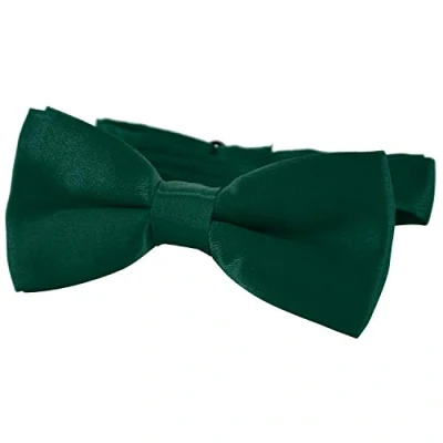 Abbildung von DonDon Kinderfliege Kinder Jungen Fliege 9 x 4,5 cm glänzend (Packung, 1 St) bereits gebunden, verstellbar, Seidenlook