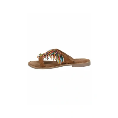 Abbildung von Lazamani Pantolette flach, Damen, Größe: 39, Tan Schuhe