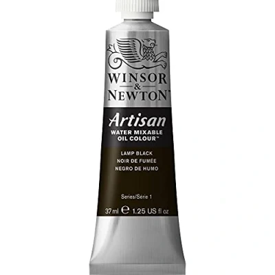 Abbildung von Winsor &amp; Newton 1514337 Artisan wassermischbare Ölfarbe, hohe Pigmentkonzentration, gute Deckkraft Lichtechtheit 37ml Tube, Lampenschwarz