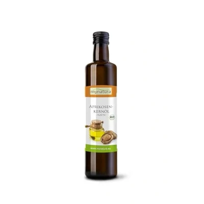 Abbildung von Mynatura Bio Aprikosenkernöl 2x 250ml I Nativ Schonend Verarbeitet Kaltgepresst Rein Pflanzlich Aprikosen Speiseöl DE ÖKO 044 Omega 3 Fettsäuren (2 x 250ml)