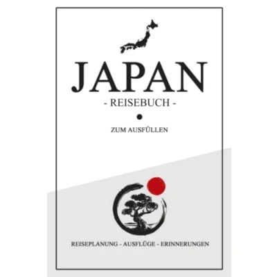 Abbildung von Japan Reisebuch zum Ausfüllen: Kleines Notizbuch und Reisetagebuch Geschenk / Flagge Urlaub Tagebuch Wandern, Entdecken Backpacking Tokio Reise Souvenir
