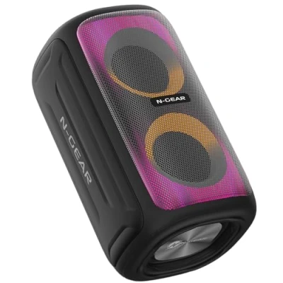 Abbildung von N GEAR LGP Juke 101 Kompakter Bluetooth Lautsprecher mit RGB LED Lichtshow (50 W, Lichtshow, 60W Leistung, 8 Stunden Spielzeit)
