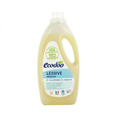 Abbildung von Ecodoo Waschmittel Sensitive, 0% 2l, Flüssigkeit, Blumenmuster, Farbstofffrei, Delicates