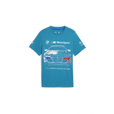 Abbildung von Puma BMW MMS CAR Graphic TEE Tshirt print für Kinder, Größe: 116, Tropical blue