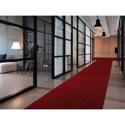 Abbildung von Primaflor Sauberlauf nach Maß Magnum, Rot, 1,00m x 7,00m, Rutschfester Schmutzfangläufer Meterware, Robuster Küchenläufer, Zuschneidbarer Teppichläufer, Eingangsmatte für Flur und Windfang