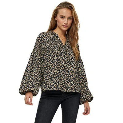 Abbildung von Desires Dejantie FOIL Printed Blouse Bluse, Damen, Größe: Small, Black pr