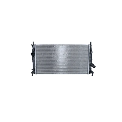 Abbildung von NRF 53403 Kühler, Motorkühlung Aluminium 672 376 18 mit Anbauteilen Kühlrippen gelötet MAZDA: 3 Hatchback, Limousine