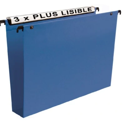 Abbildung von Esselte 10 Stück Hängemappen für Schubladen VMG PP Boden 50 mm blau